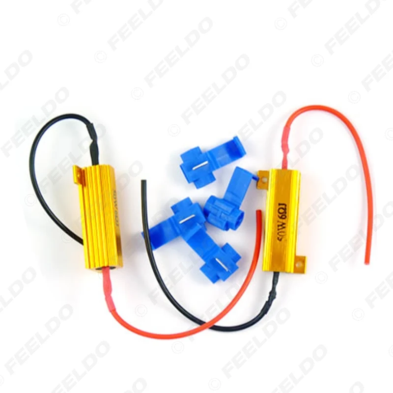 FEELDO 2Pcs 50W 6OHM SMD LED LOAD RESISTORS For TURN SIGNAL LIGHT FIX BULB OUT/ERROR/BLINK #FD-3430 | Автомобили и мотоциклы