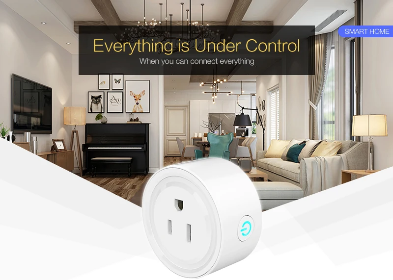 Wi-Fi умная вилка США розетка пульт дистанционного управления с Alexa, время включения/выключения питания, Умный Google Home электрическая мини розетка PK SONOFF