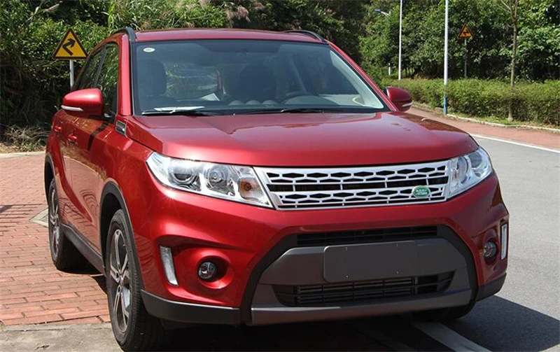 Подходит для гоночных грилей SUZUKI Vitara 17 18 лет Land Rover style Refitt Передняя Центральная гоночная решетка крышка аксессуары