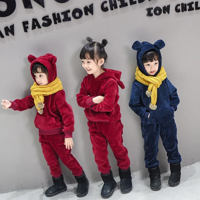 Костюм для мальчиков и девочек вельветовый костюм золотистого цвета Детский