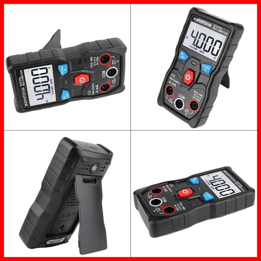 Цифровой мультиметр 4000 в отсчетов автоматический выбор диапазона Измеритель