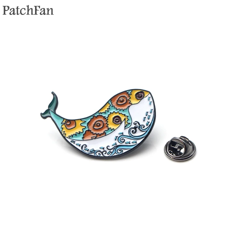 Patchfan Ван Гога подсолнухи звёздное небо цинка забавные шпильки рюкзак одежда
