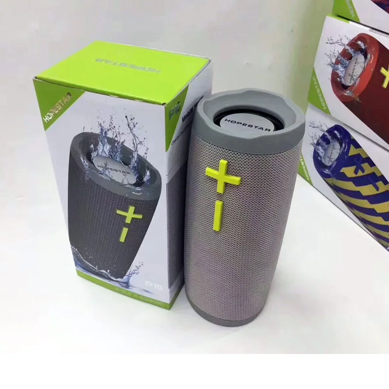 Портативный Bluetooth динамик маленький барабан Модель многофункциональный динамик Bluetooth стерео IPX6 водонепроницаемый bluetooth-динамик - Цвет: Серый