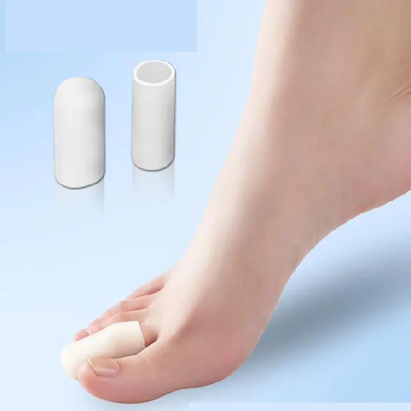 2Pair New Silicone Toe Tube Bunion Toes Protector Gel Feet Care Cover Separators Plantillas Para Los Pies Pedicure Tools | Красота и