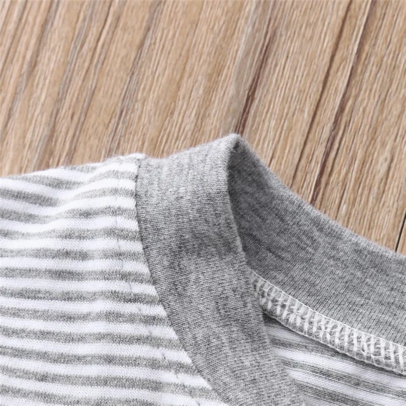 2019 new Newborn Baby Girls Boys Long Sleeve Zipper Packs Stripe Romper Jumpsuit Clothes fashion design #4m19 | Детская одежда и