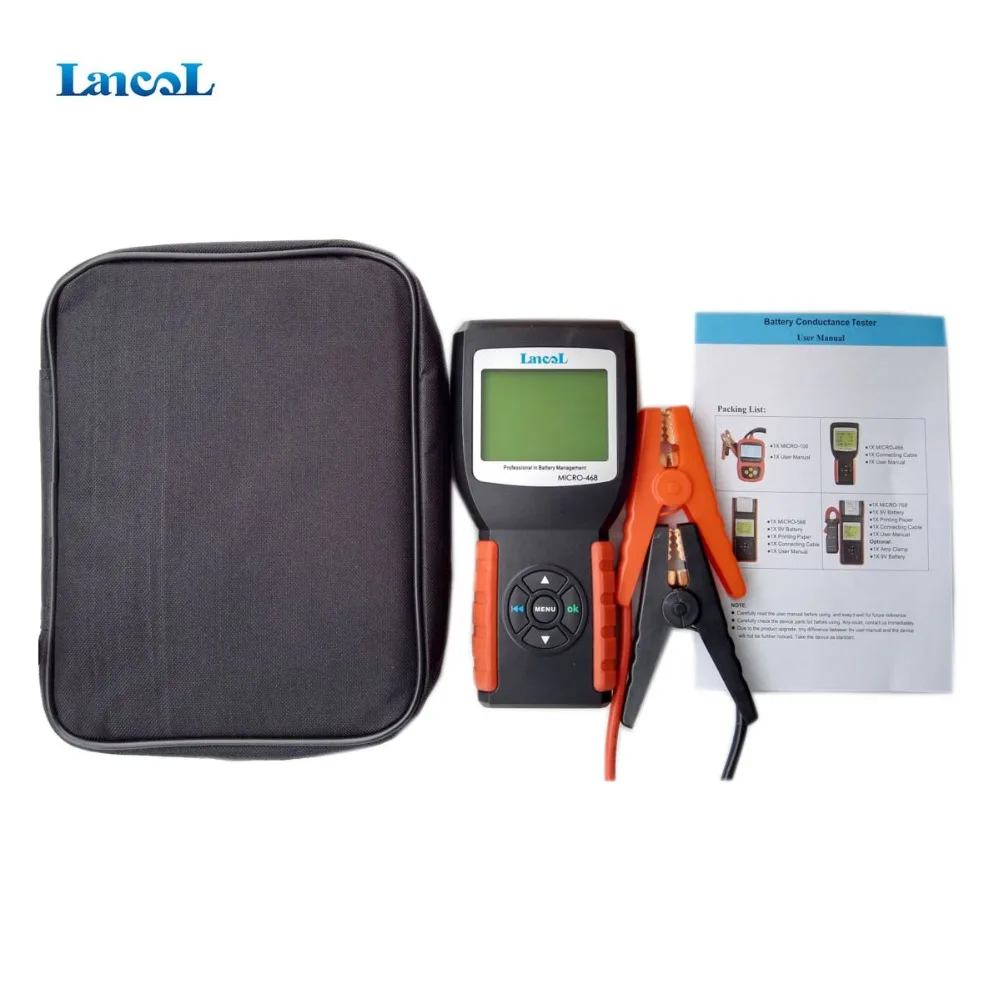 Цифровой тестер аккумулятора Lancol MICRO468 12 В для автомобилей анализатор