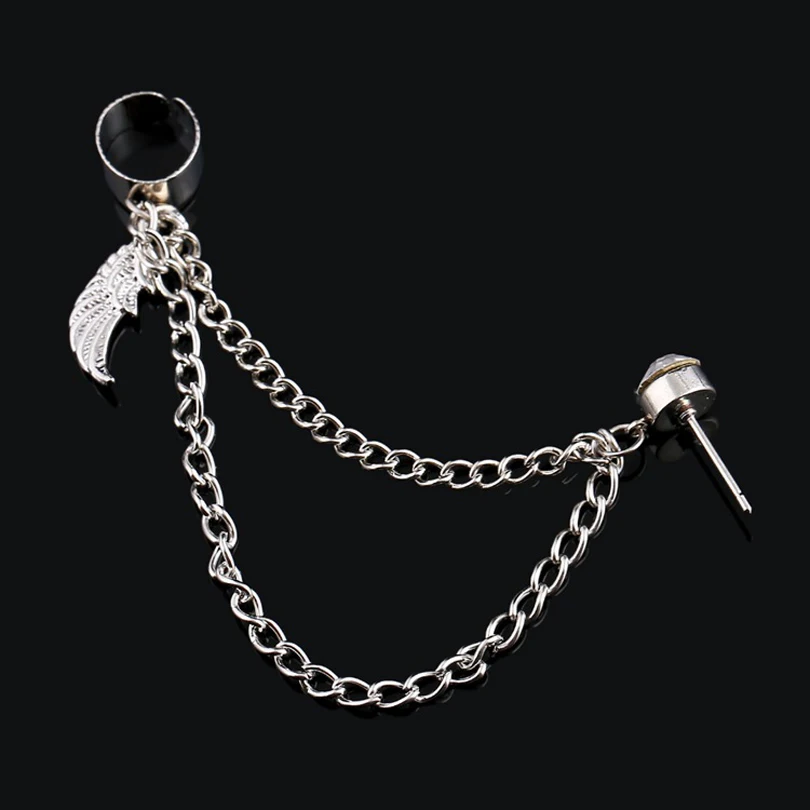 Модные Позолоченные Серебряные серьги-каффы ZLDYOU с кристаллами Индивидуальные