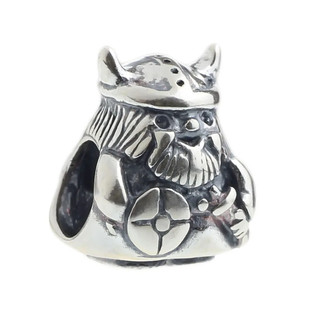 Подлинное 925 пробы серебряный шарм скандинавский Викинг для европейских