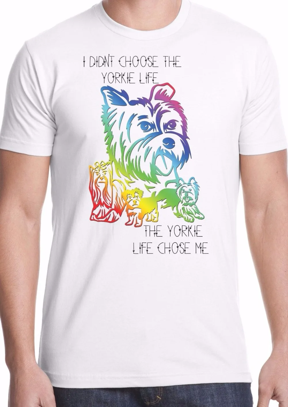 Новинка 2019 Мужская забавная модная классическая футболка для йоркширских