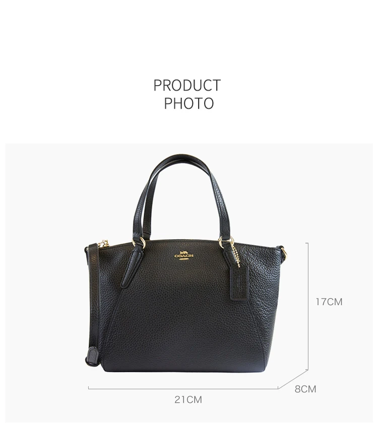 Coach Pebble Кожаная Мини сумка-портфель Kelsey F28994/F22316/F57563
