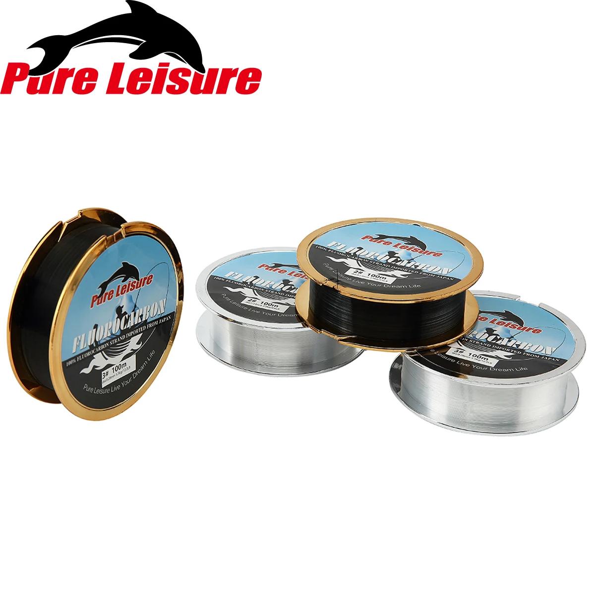 PureLeisure 100 м Фил де пеше нейлоновая фторуглеродная леска 0 88 25 кг 100% углеродное
