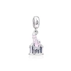 Браслет Pandora из настоящего серебра 925 пробы с подвеской в виде замка, очаровательные бусины для изготовления ювелирных изделий, женский подарок, berloques kralen