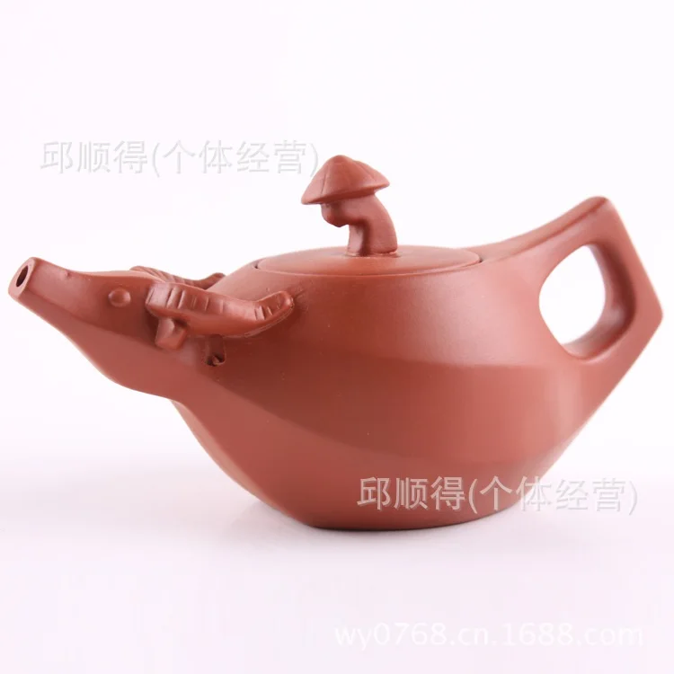 

Chaozhou purple clay pot Zhu clay teapot antique shepherd boy cow pot