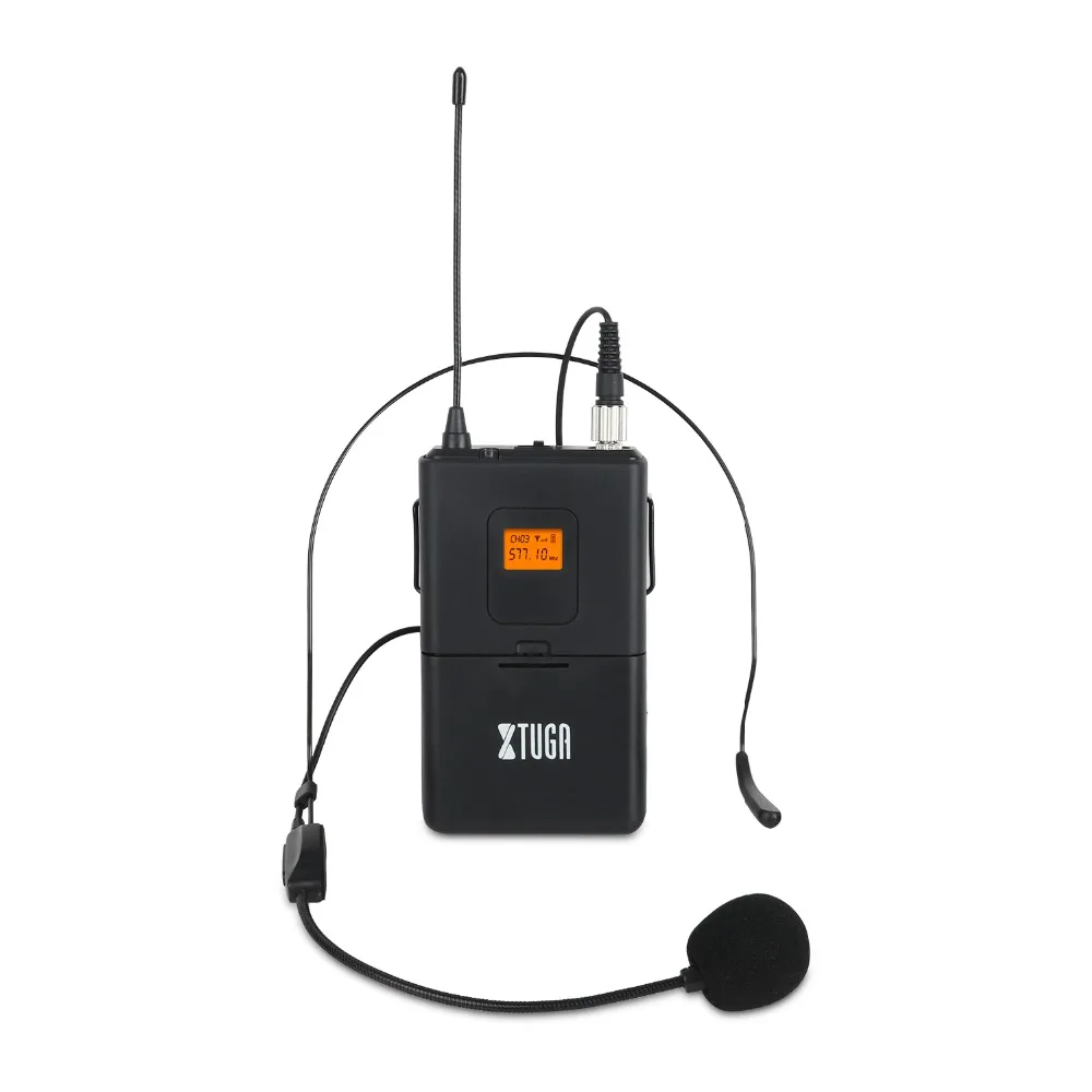 XTUGA GLXD8 портативный UHF микрофон системы с Чехол 2 Boydpack MIC BOX беспроводной для сцены церкви свадьбы