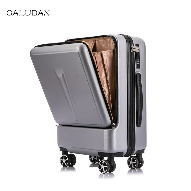 CALUDAN 20 &quot24&quot дюймов женский чемодан на колесиках для путешествий с сумкой