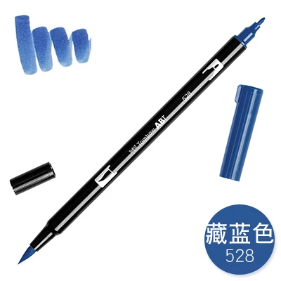 TUNACOCO, 1 шт., AB-T, японская TOMBOW ручка, двойная головка, маркеры, цветная мягкая кисть, ручка, водный маркер, ручка для рисования, принадлежности bb1710080 - Цвет: 528