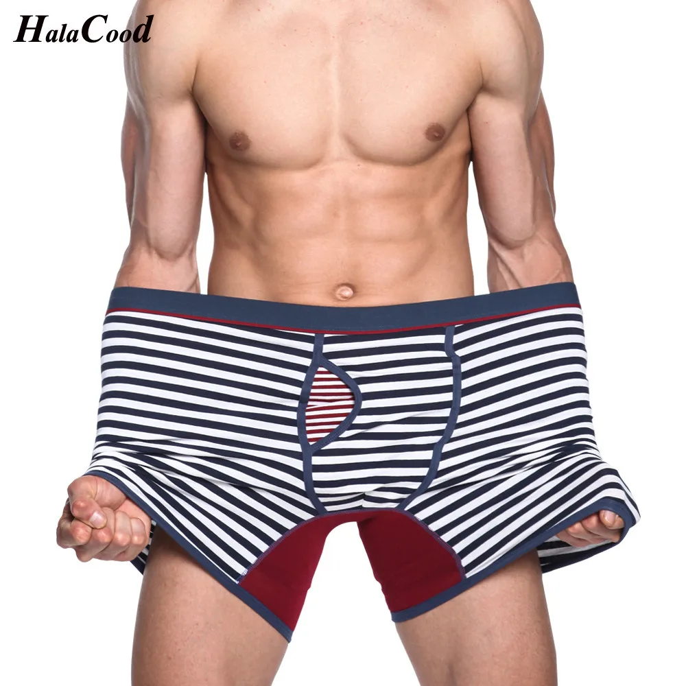 Трусы боксеры мужские 6 шт./лот хлопковое нижнее белье брендовые пикантные