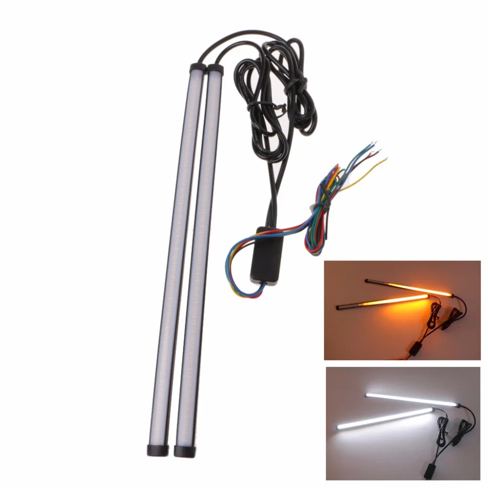 2in1 12 &quot5 Режим Dual Цвет Белый/янтарный горки течет рыцарь сигнала поворота Стоп