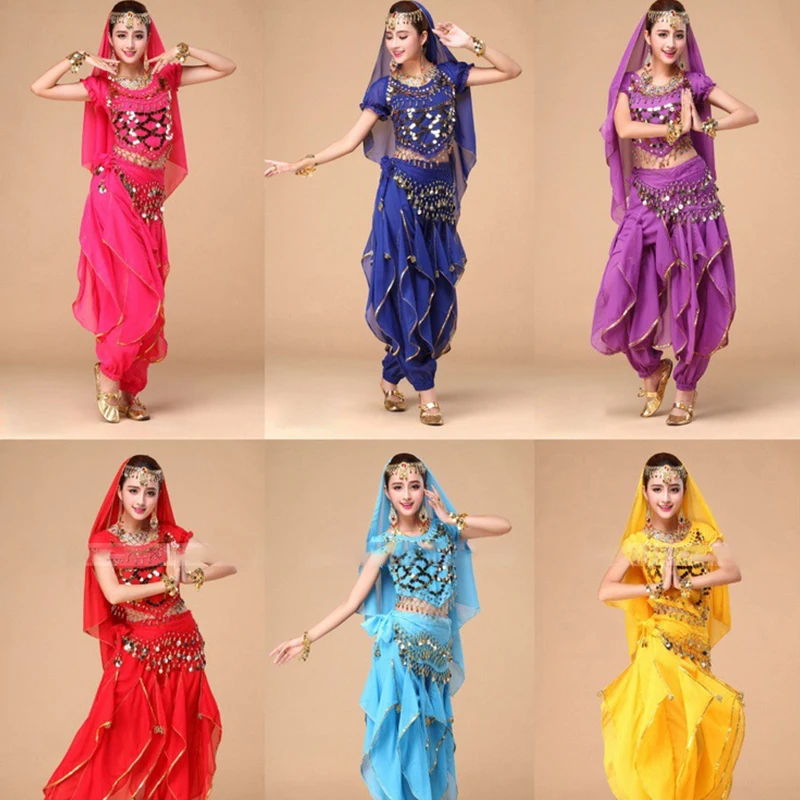 Костюм для танца живота с бахромой и блестками 1 шт.|Танец живота| |