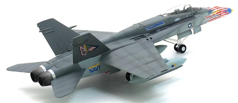 1: 72 F/A-18 Hornet VFA-146 Синие Бриллианты Многоуровневая Боевая струя Предварительно Построенная хобби Коллекционная авиационная готовая пластиковая модель