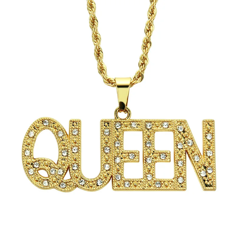 Через amazon Горячий стиль ожерелье мода в Европе и Америке люди хип хоп кулон набор