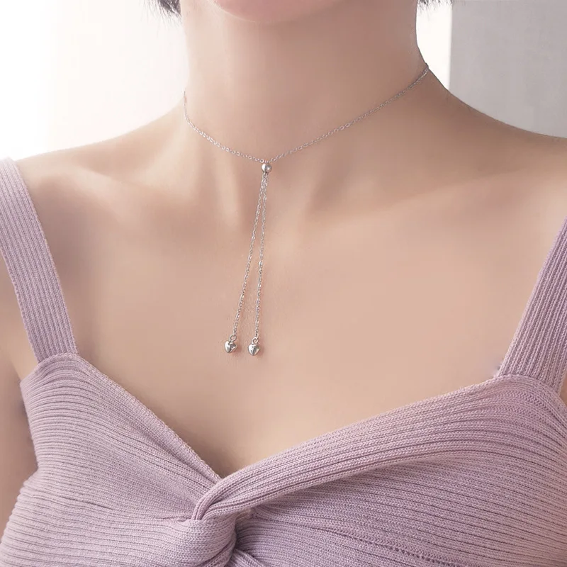 Серебряные подвески из серебра 925 пробы с кисточкой ожерелье цепочка plata de ley