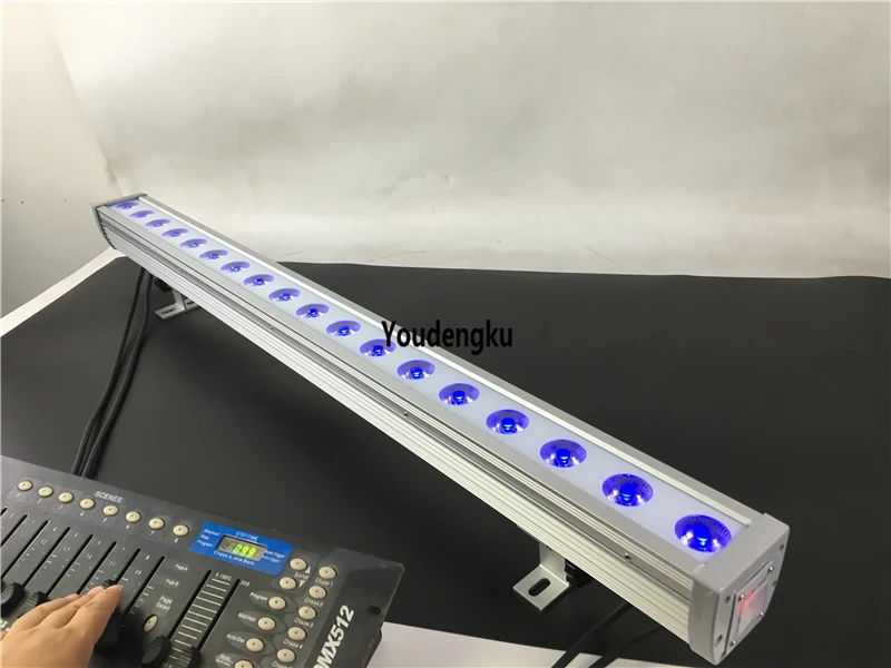 

Dj оборудование 18x3 Вт RGB 3в1 ip65 led dmx бар светильник водонепроницаемый Led настенная шайба используется для наружного шоу