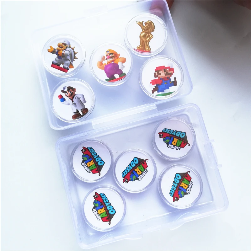 Полный набор 10 шт. NFC тег Супер Марио Одиссея игровая карта для Amiibo коллекция карт Монета тег Ntag215 печатная наклейка NS переключатель Wiiu