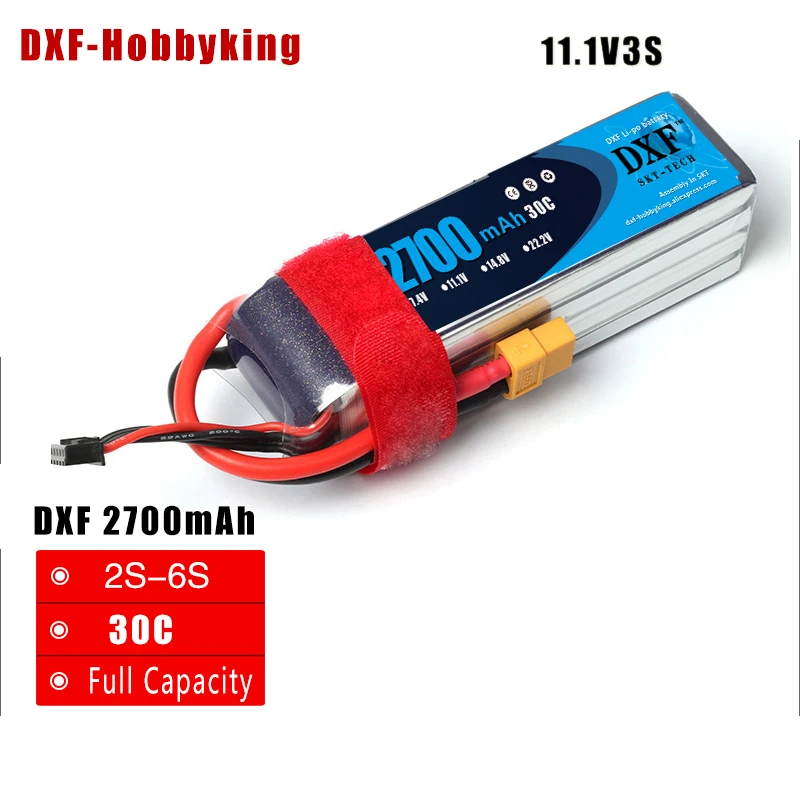2017 DXF высокое качество 11 1 В 2700 мАч 3S 30C LiPo батарея для RC вертолета автомобиль Лодка