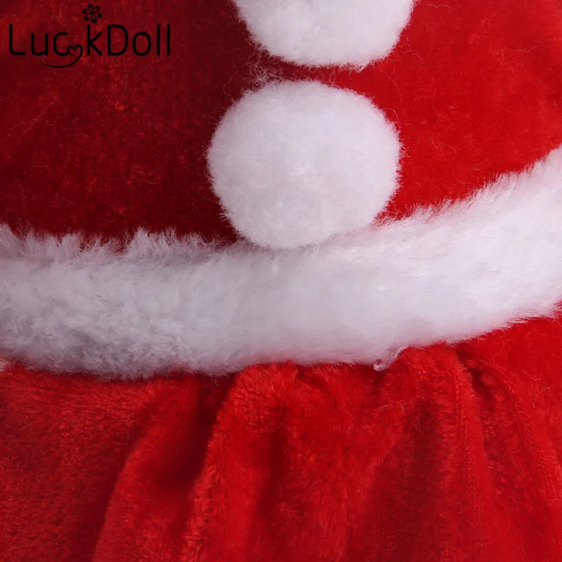 Luckdoll Рождественская Кукла трикотаж+ трусики+ обувь подходит 18 дюймов американские кукольные аксессуары лучший подарок