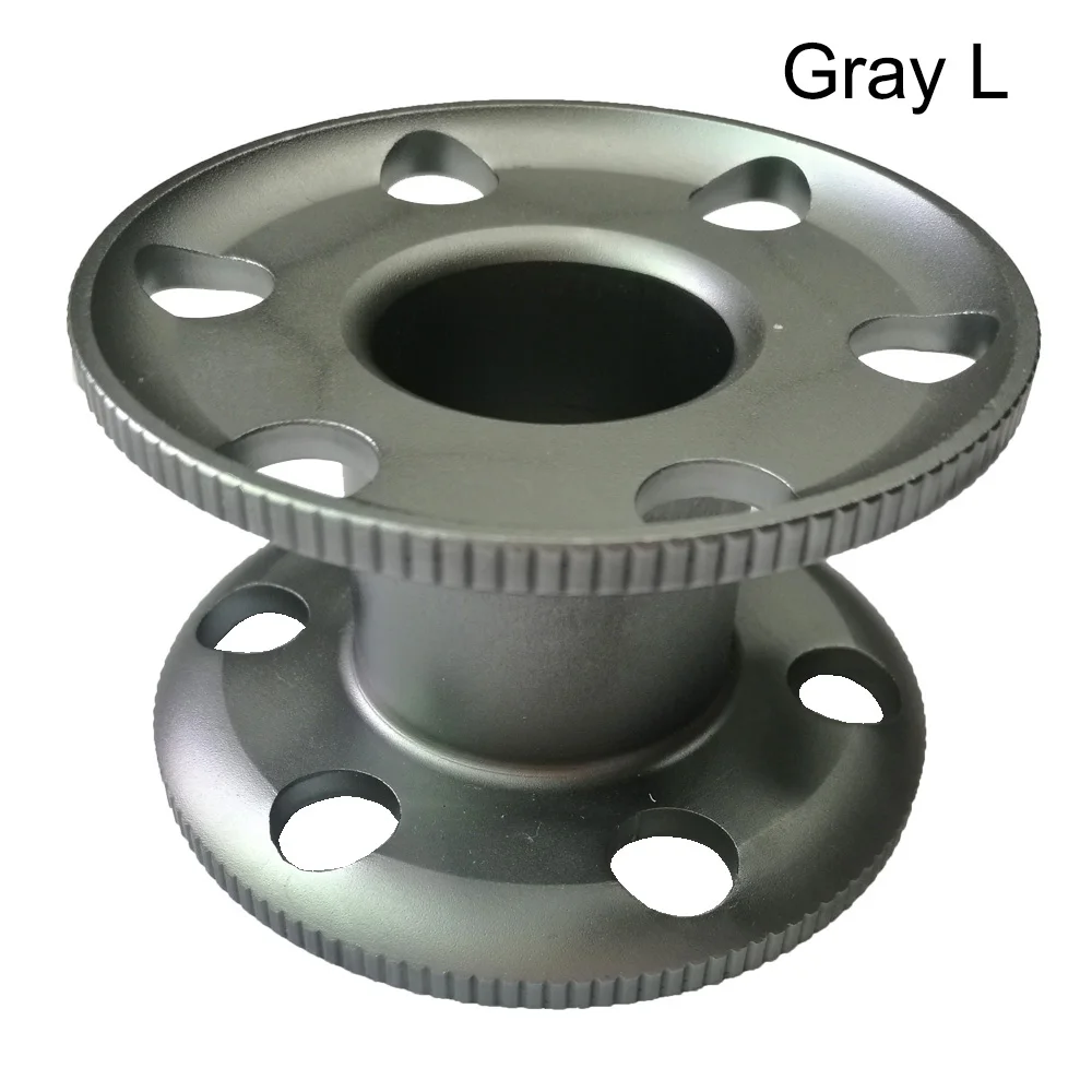 Gray L 8,4 см катушка для подводного плавания, пустая катушка, подводное оборудование, техническое погружение, алюминий - Цвет: Gray L