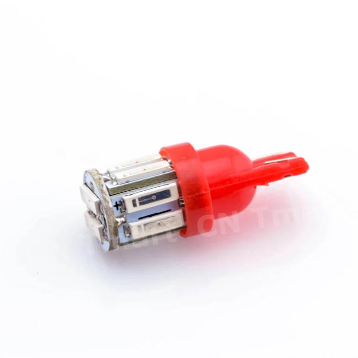Новинка 2018! 1 шт. T10 7014 10 SMD W5W 10Led автомобильные дверные светильники 12В 7000K
