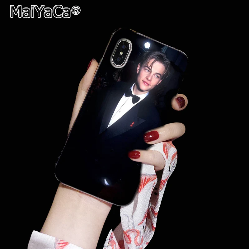 MaiYaCa leonardo dicaprio Back phone Cover Soft TPU Cases for iPhone 8 7 6 6S Plus X XS max 10 5 5S SE XR Coque Shell - Цвет: 9