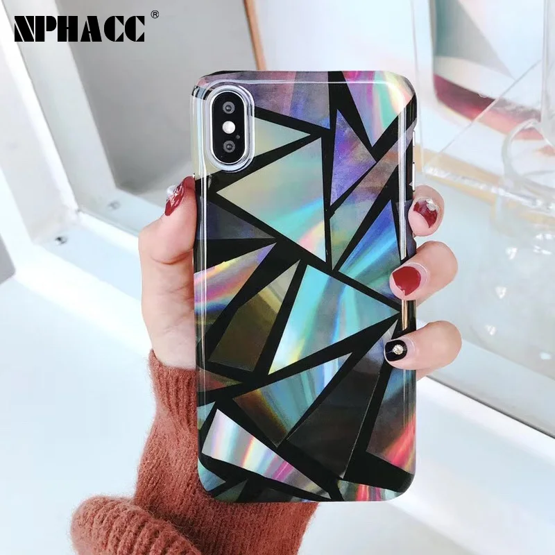 Nphacc модные гладкие Красочные Жесткий Пластик Телефон чехол для iPhone 6 S 7 Plus 8 плюс
