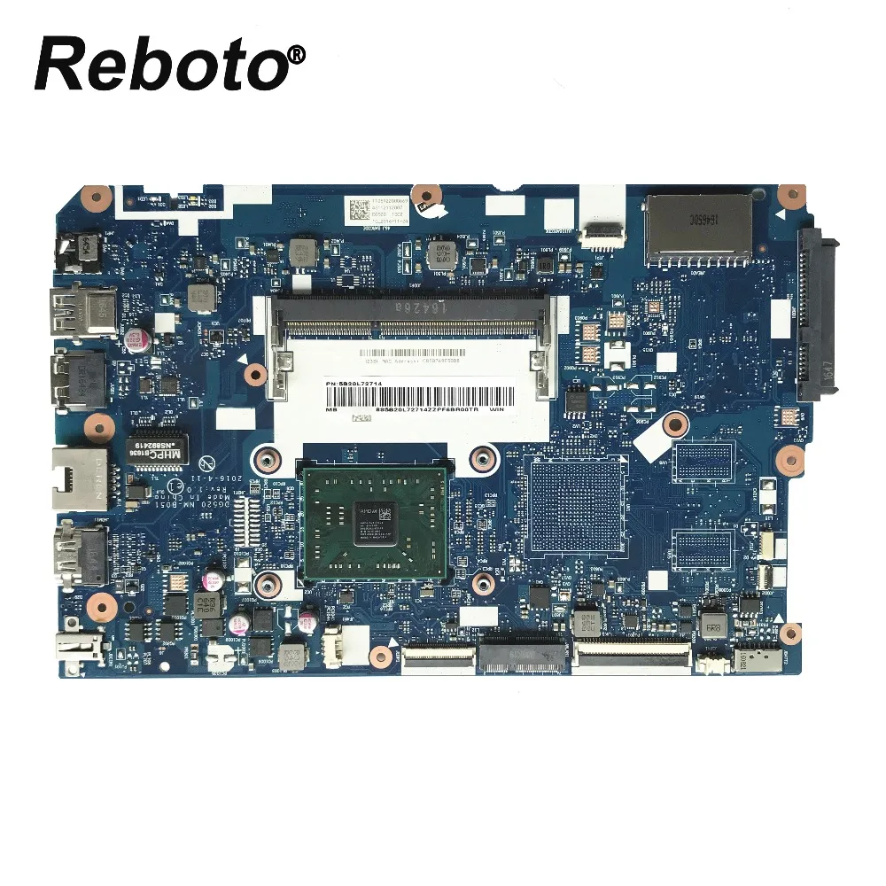 Материнская плата для ноутбука Lenovo Ideapad 110 15ACL 5B20L72714 DG520 с цп на 100% протестирована