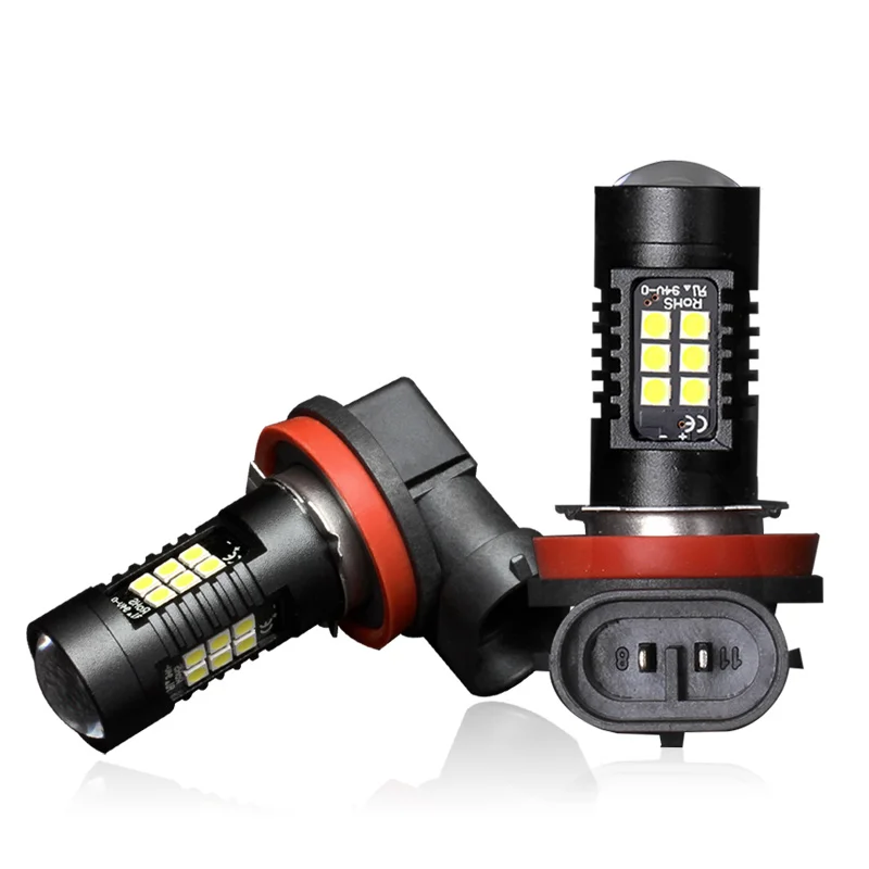 2 шт. H8 H11 LED HB4 9006 HB3 9005 туман лампочка 1200LM 6000 К белый вождение автомобиля днем Бег лампа авто светодиоды 12 В 24 В