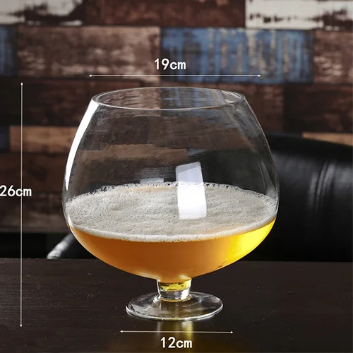Transparent glass Супер чашка для мороженого гигантская Пивная кружка чашка для мороженого Экстра большая стеклянная фруктовая десертная чашка - Цвет: Transparent glass
