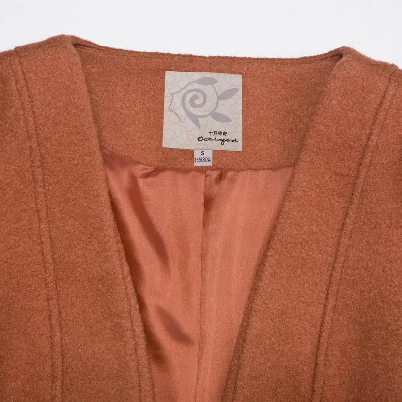 October legendary 2013 winter new retro Slim solid color wool coat woolen female | Женская одежда