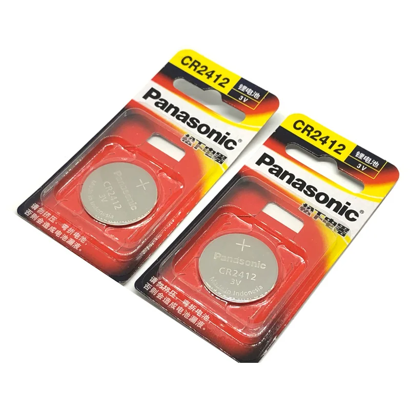 400 шт./лот новая версия Panasonic CR2412 CR 2412 3V литиевая Кнопка монета часы батарея брелок