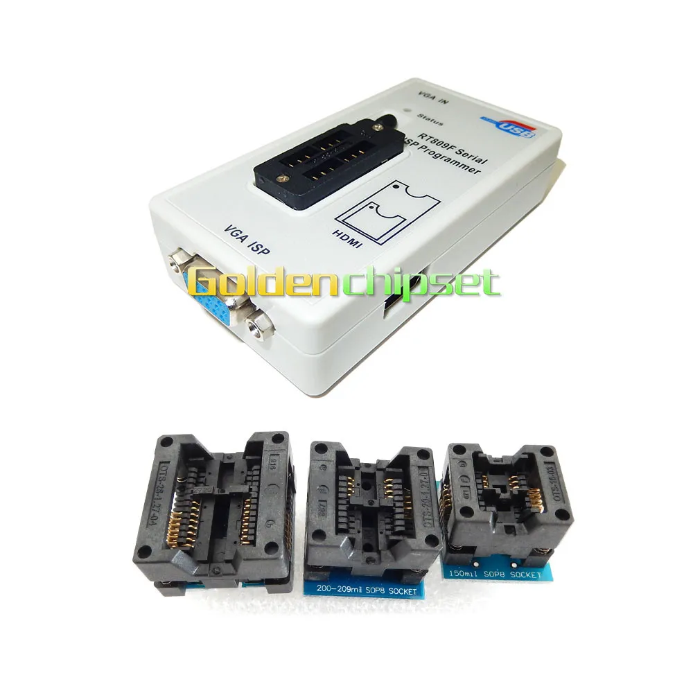 RT809F программист электронные наборы lcd Универсальный EPROM FLASH VGA ISP AVR GAL PIC программист+ PEB-1 Плата расширения+ линия FFC