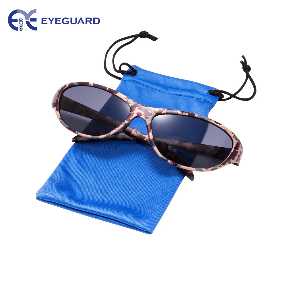 

EYEGUARD UV400 Boy's Kids Sunglasses and Jungle Camouflage Sun Hats Combo Children