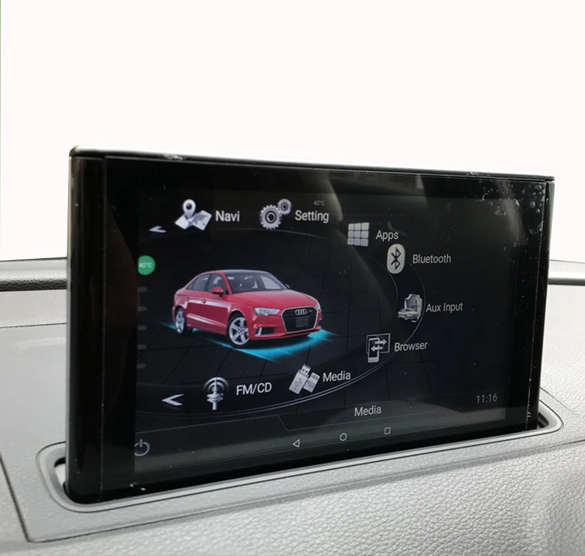 Realsun 7 дюймов Audi A3 MMI стандарт MMI высокий Android 7,0 gps навигация 3G ram 32G rom Восьмиядерный 4G сетевой HD мультимедийный плеер