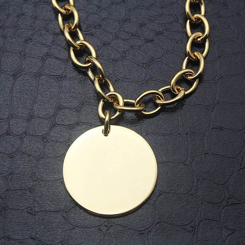 COUYA 2017 Золотая цветная цепочка и звеньевой браслет браслеты 30 мм круглые