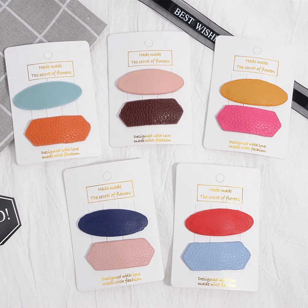 Блестящая заколка для волос Русалочки 2 шт. милый ободок из блестящей кожи цвета