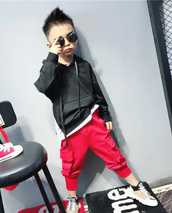 

Boys Clothing Sets New Autumn Fashion Style Long Sleeve Hoodie and Pants 2pcs Boy Set for Children Clothing Set 2-7years