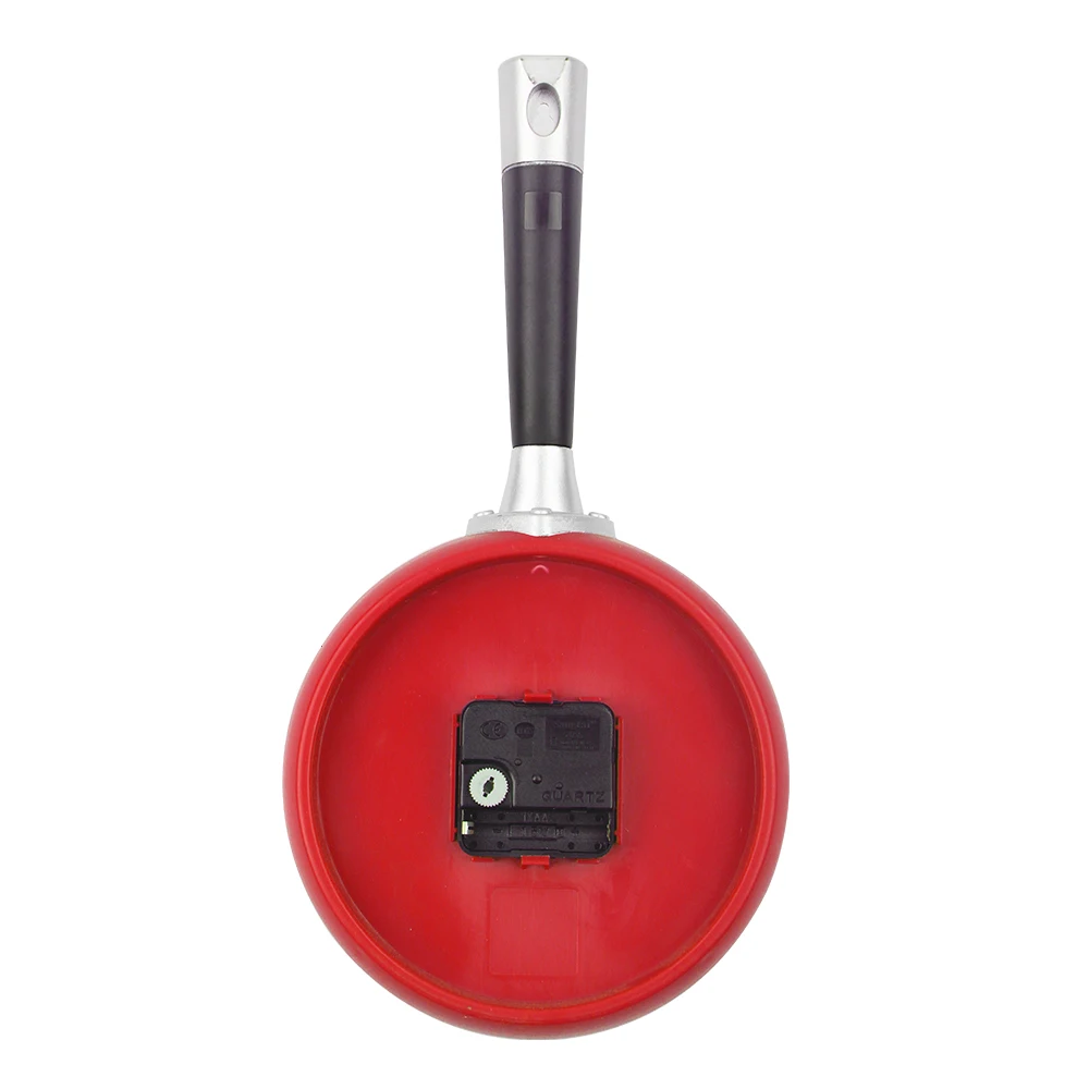 2021 настенные часы с жареной сковородкой пластиковые Кухонные милым дизайном для