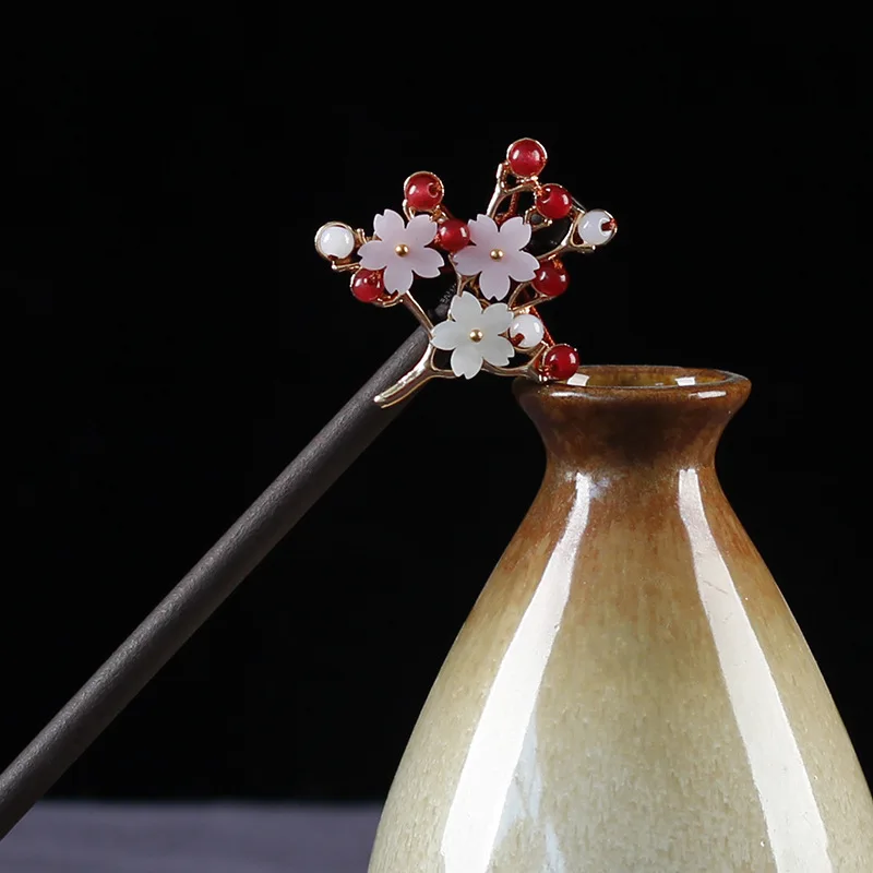 05 Hair Sticks Винтажные кисточки ручной работы, китайские деревянные палочки для волос для женщин, этнические шпильки для волос, украшения для волос, модные украшения для волос, аксессуары - Окраска металла: 05 Hair Sticks