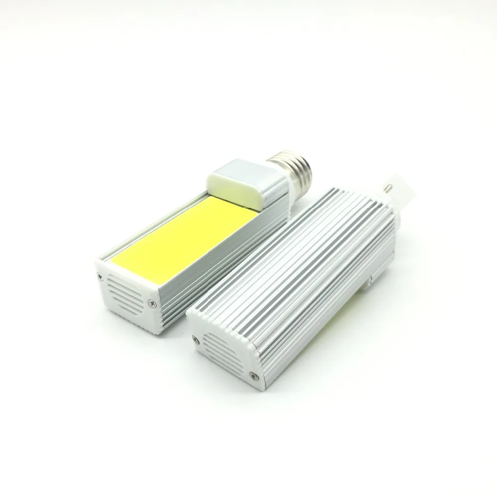 10 шт./лот 7 Вт 9 12 G24d E27 led PLC 2 контактный поворотный угол освещения COB PL лампа трубка