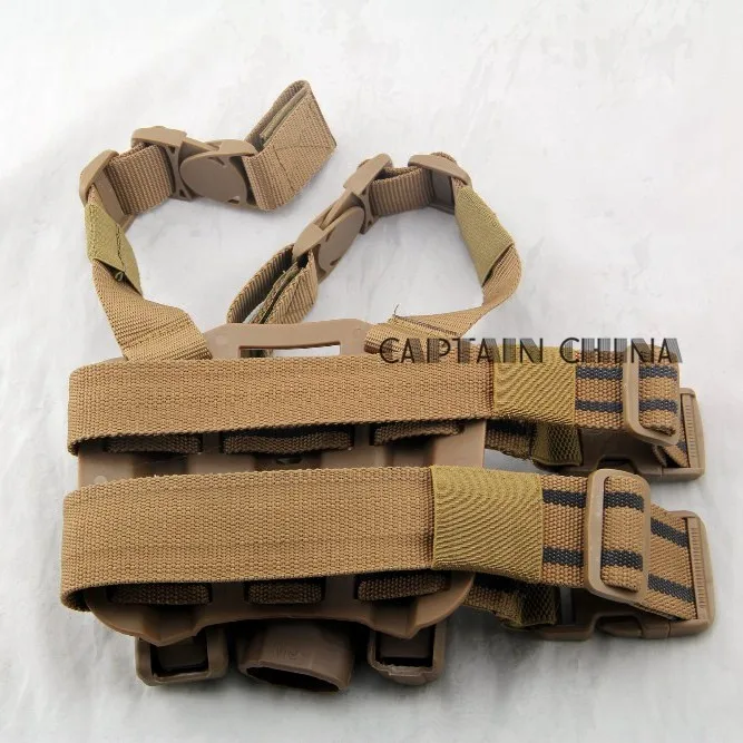 Тактическая кобура Glock для левой и правой руки, черный, коричневый, зеленый, левая ножка, кобура для бедер, пистолет W/подсумок для Glock 17, 19, 22, 23, 31