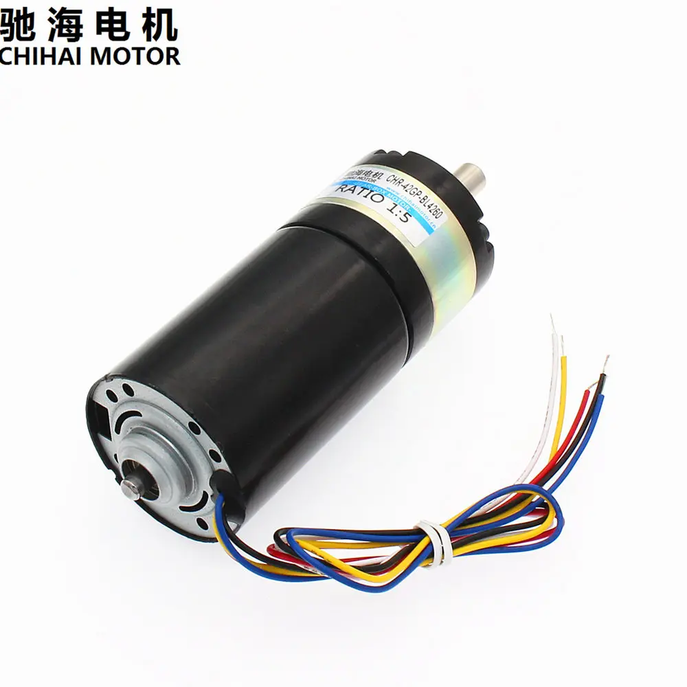Chihai мотор CHR-42GP-BL4260 бесщеточный DC планетарный мотор-редуктор 12V800rpm 24V1600rpm со встроенным приводом